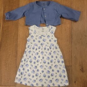 Summer Dress With Light Sweater 2T
